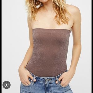 Free people seamless sparkly tube top
